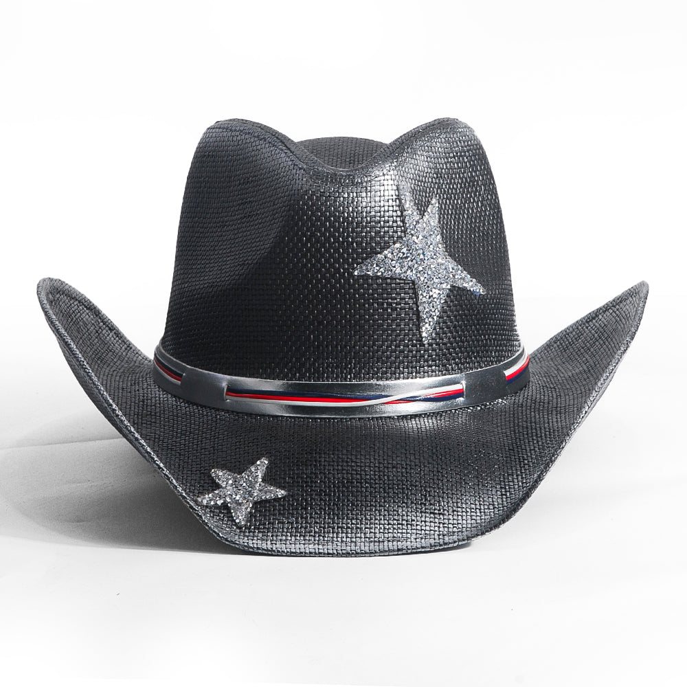 Black Glitter Star