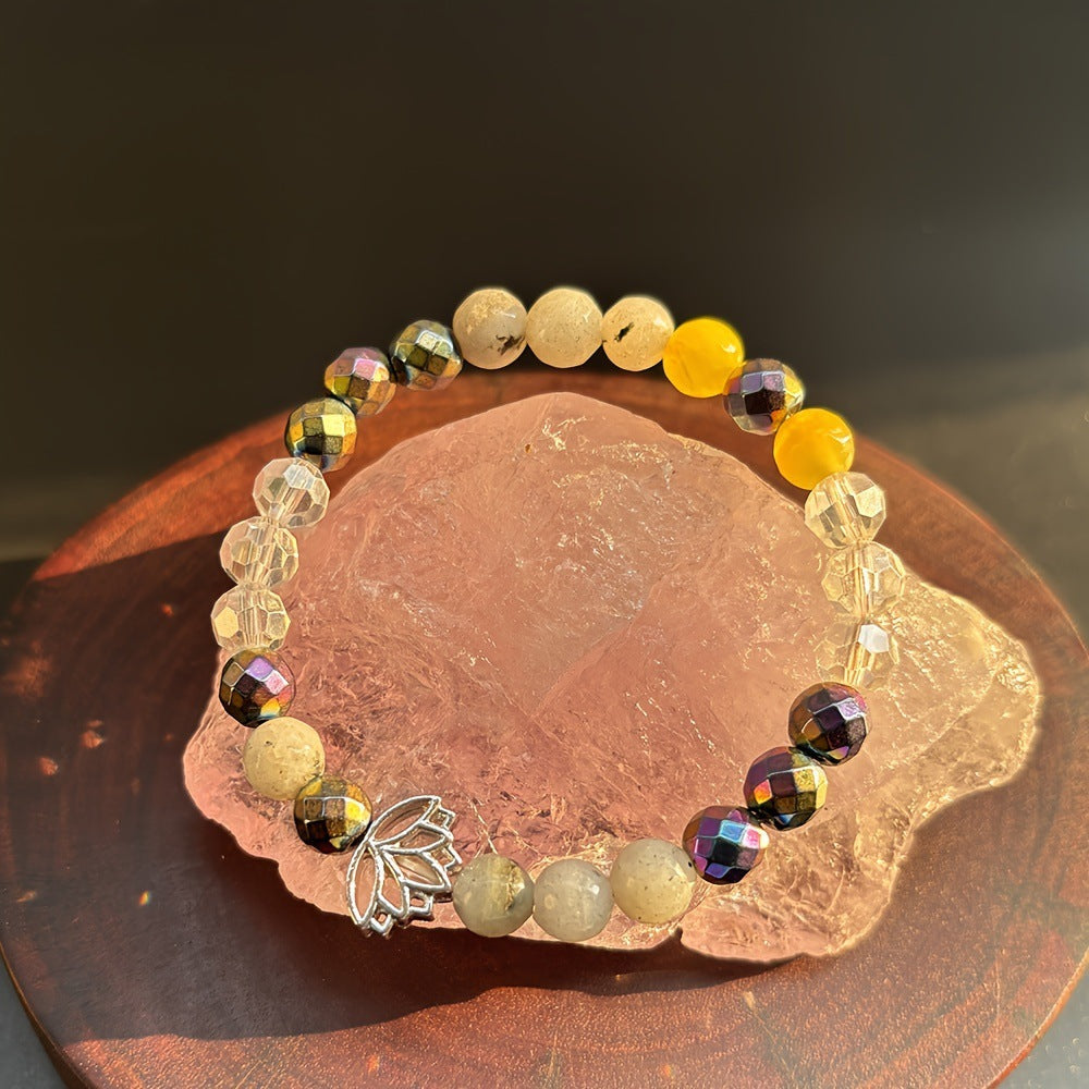 Black_Chartreuse_Diamond_Cut_Bracelet-under-sun