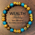 Tiger Eye Blue Linstone Bracelet